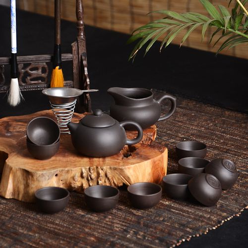 厂家直销 整套宜兴紫砂功夫茶具套装 礼品茶具 茶盘套装批发